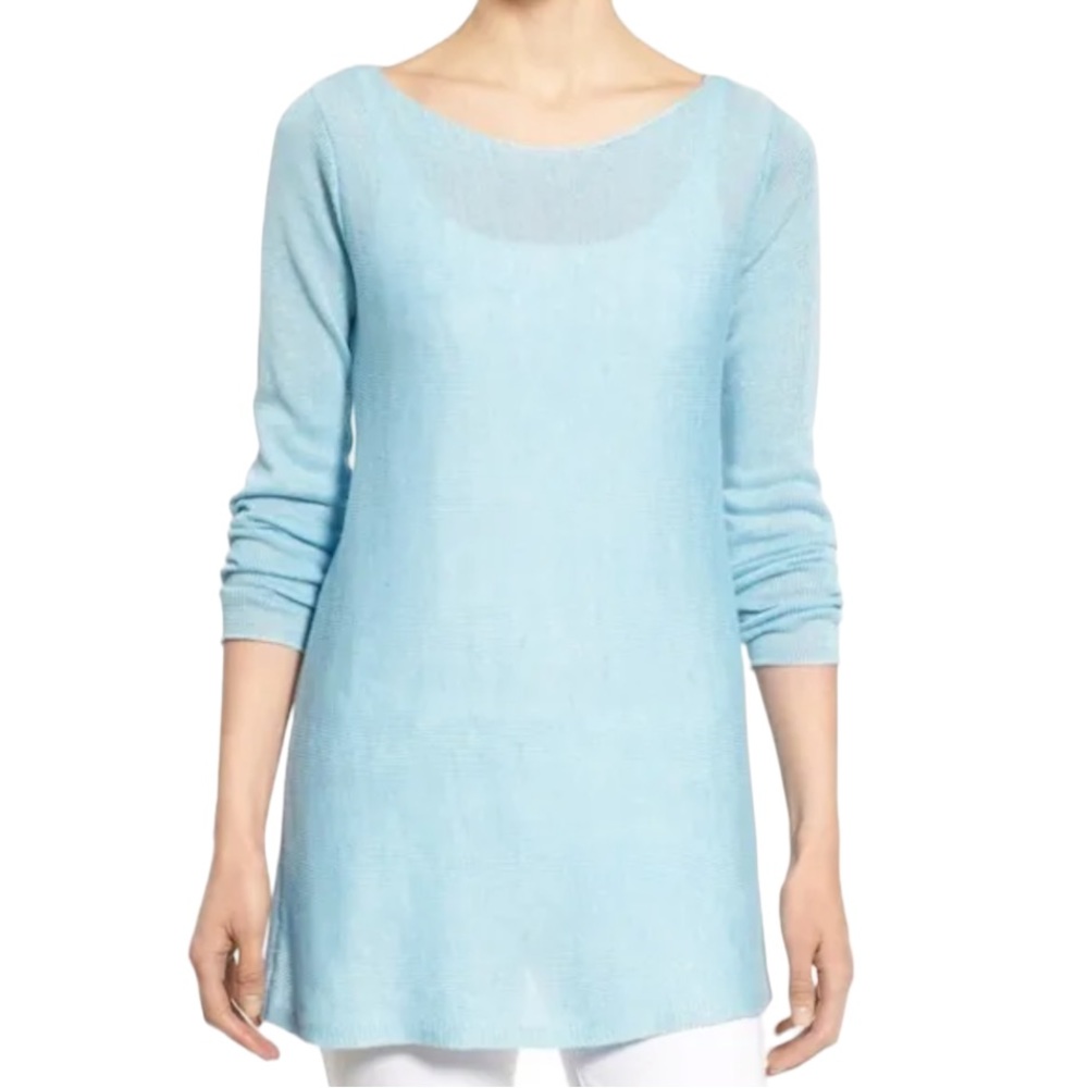 Eileen Fisher Organic Linen Sweater Size Small